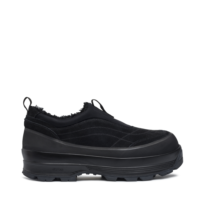 Badia Basso Shearling Black Suede M